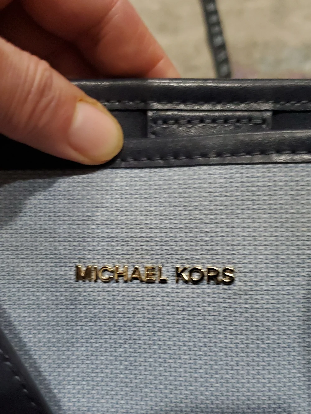 Michael Kors Carter Denim Tote